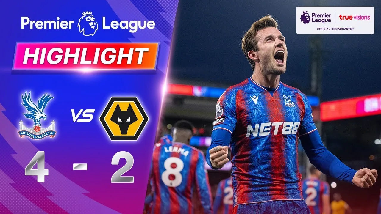 ไฮไลท์ฟุตบอลคริสตัลพาเลซพลิกชนะวูล์ฟแฮมป์ตัน 4-2 ในศึกพรีเมียร์ลีกอังกฤษ ประจำวันที่ 21 พฤษภาคม 2568 โดย liveball2567.com