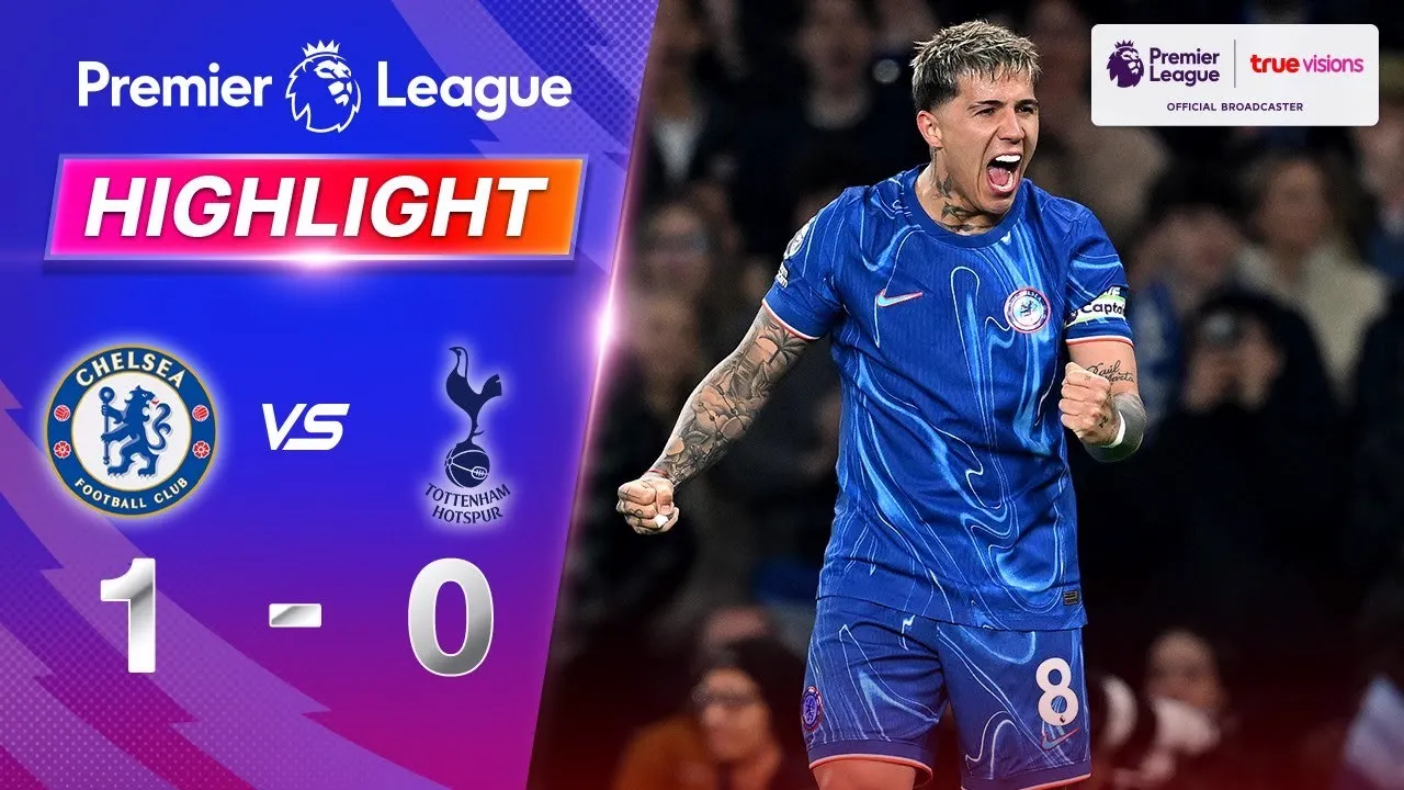 ไฮไลท์ฟุตบอล 04/04/2568 เชลซี ชนะ ท็อตแน่ม ฮ็อตสเปอร์ส 1-0 ลุ้นกึกพรีเมียร์ลีก อังกฤษ สดจากเว็บ liveball2567.com