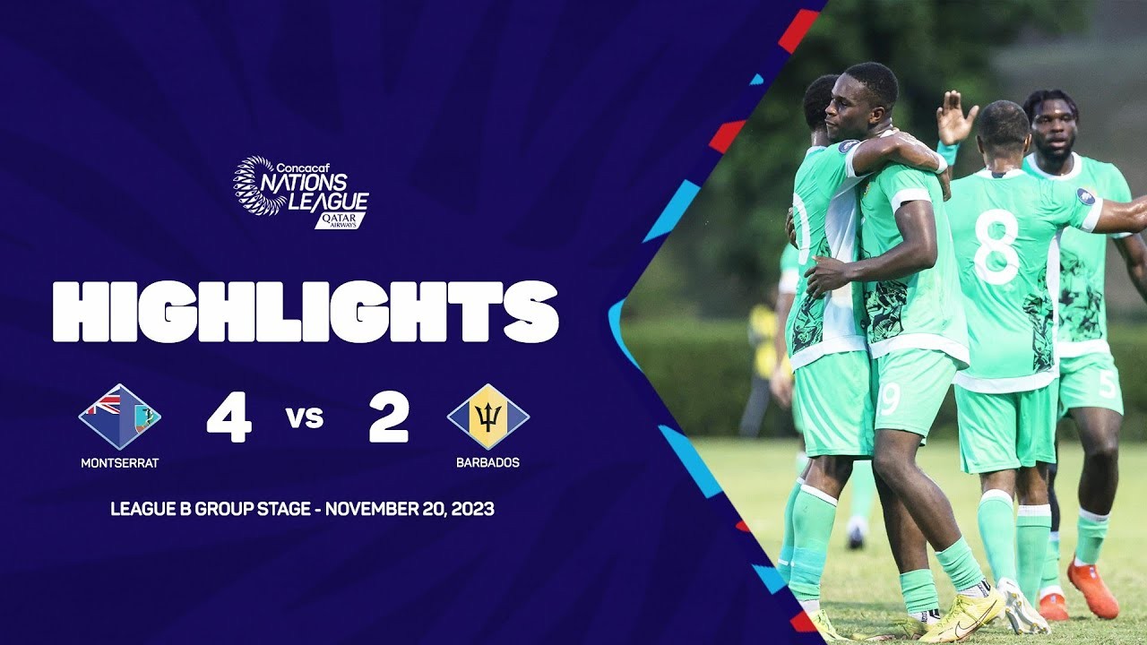 เจาะลึกไฮไลท์ฟุตบอลจากมอนต์เซอร์รัต เปิดบ้านเอาชนะ บาร์เบโดส 4-2 รายการคอนคาเคฟ เนชั่นลีก 2023 เมื่อวันที่ 21 พฤศจิกายน 2566