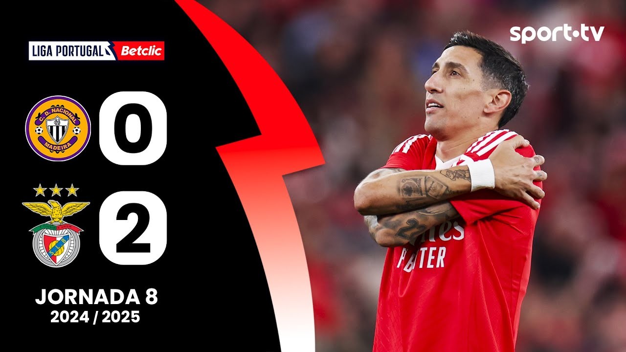 ไฮไลท์ฟุตบอลเบนฟิก้าบุกชนะนาซิอองนาล ดา มาไดร่า 2-0 ศึกโปรตุเกสลีกา ซาเกรส 20/12/2567