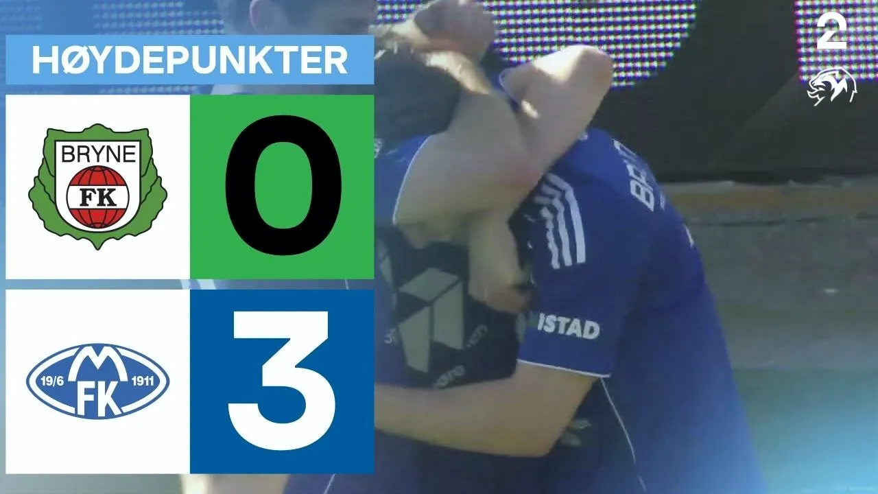 ไฮไลท์ฟุตบอลนอร์เวย์ ทิปเปลีเก้น 12/05/2568 โมลด์บุกทุบไบรน์ขาดลอย 3-0 ศึกนอร์เวย์ลีก