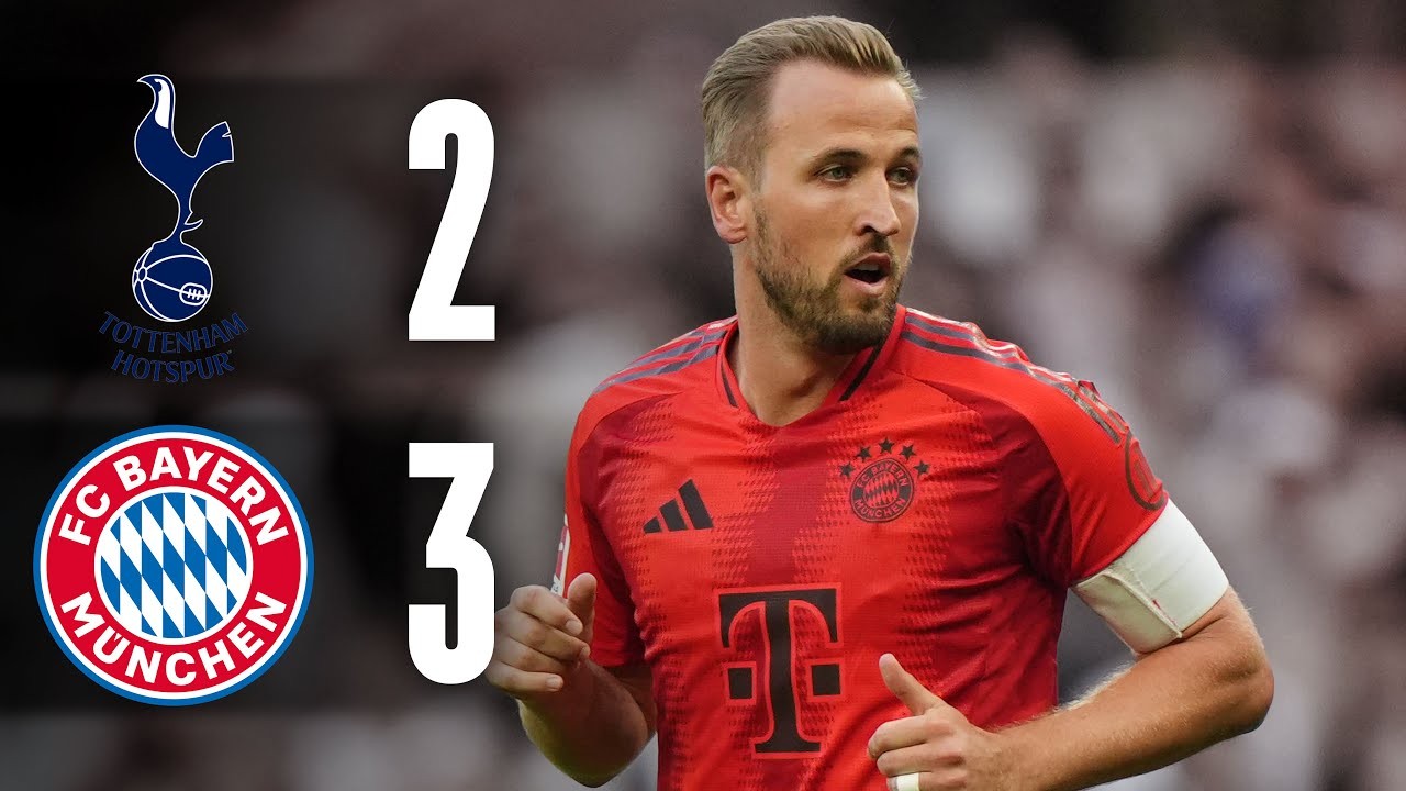 ไฮไลท์ฟุตบอล บาเยิร์น มิวนิค บุกเฉือน ท็อตแน่ม ฮ็อทสเปอร์ส 3-2 ฟาดแข้งกระชับมิตรสโมสร 2024 วันที่ 11/08/2567