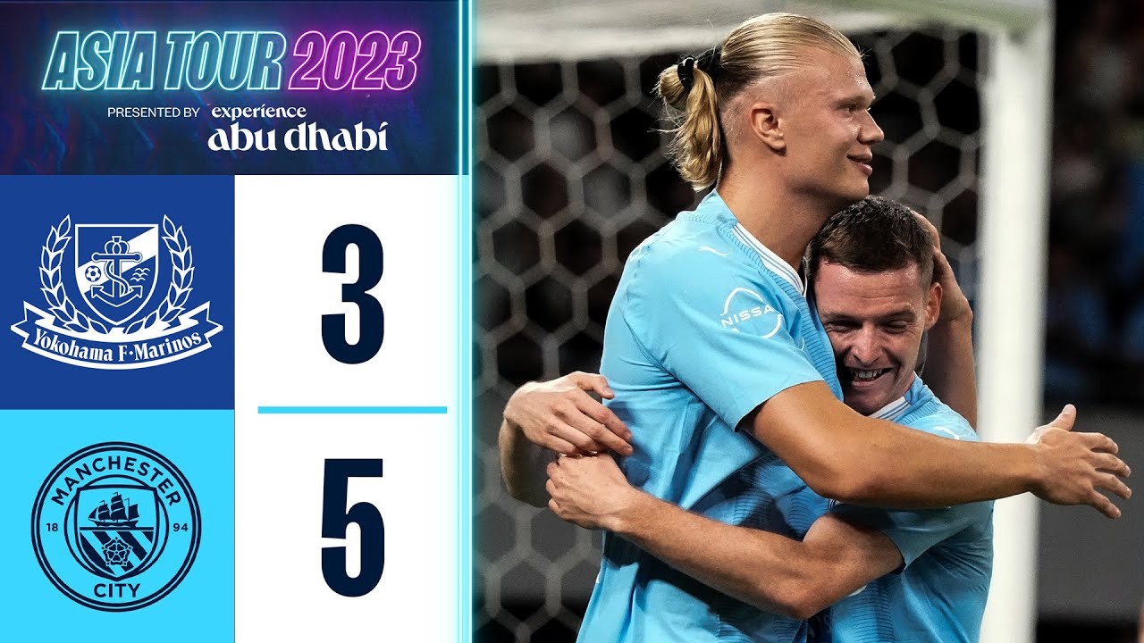 ไฮไลท์กระชับมิตรสโมสร โยโกฮาม่า เอฟ มารินอส โดนแมนเชสเตอร์ ซิตี้ ยิงกระจาย 3-5 เกมมันส์ประตูท่วม