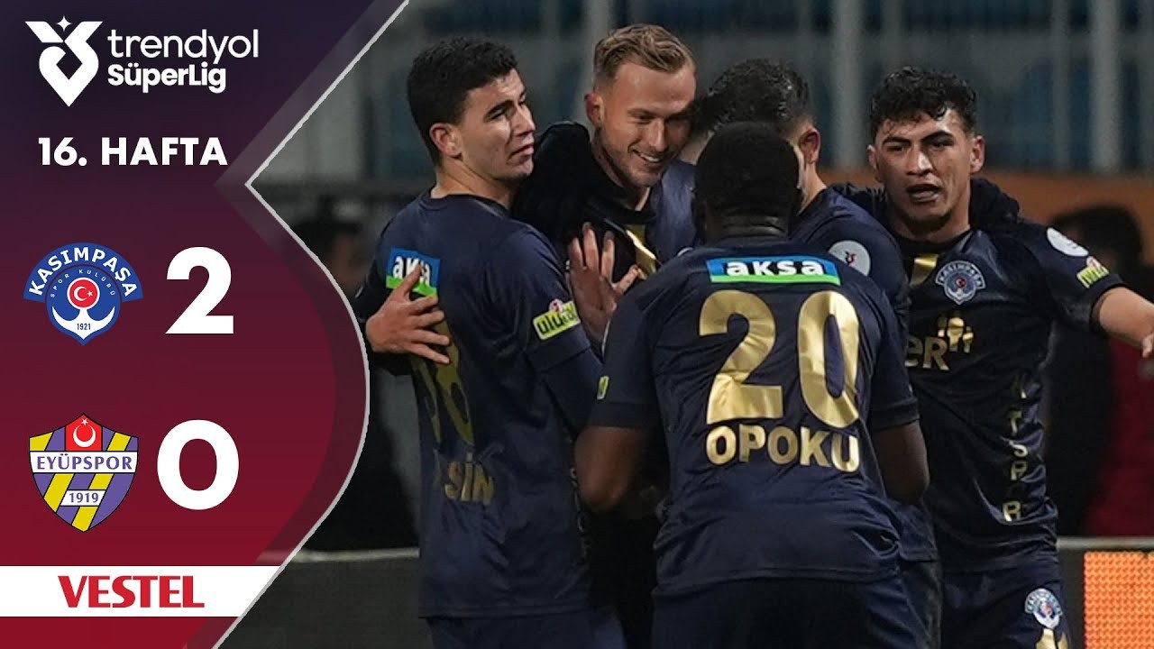 ไฮไลท์บอลตุรกี ซุปเปอร์ลีก 2024 คาซิมปาซ่า ถล่ม อียูบสปอร์ 2-0 วันที่ 14 ธันวาคม 2567