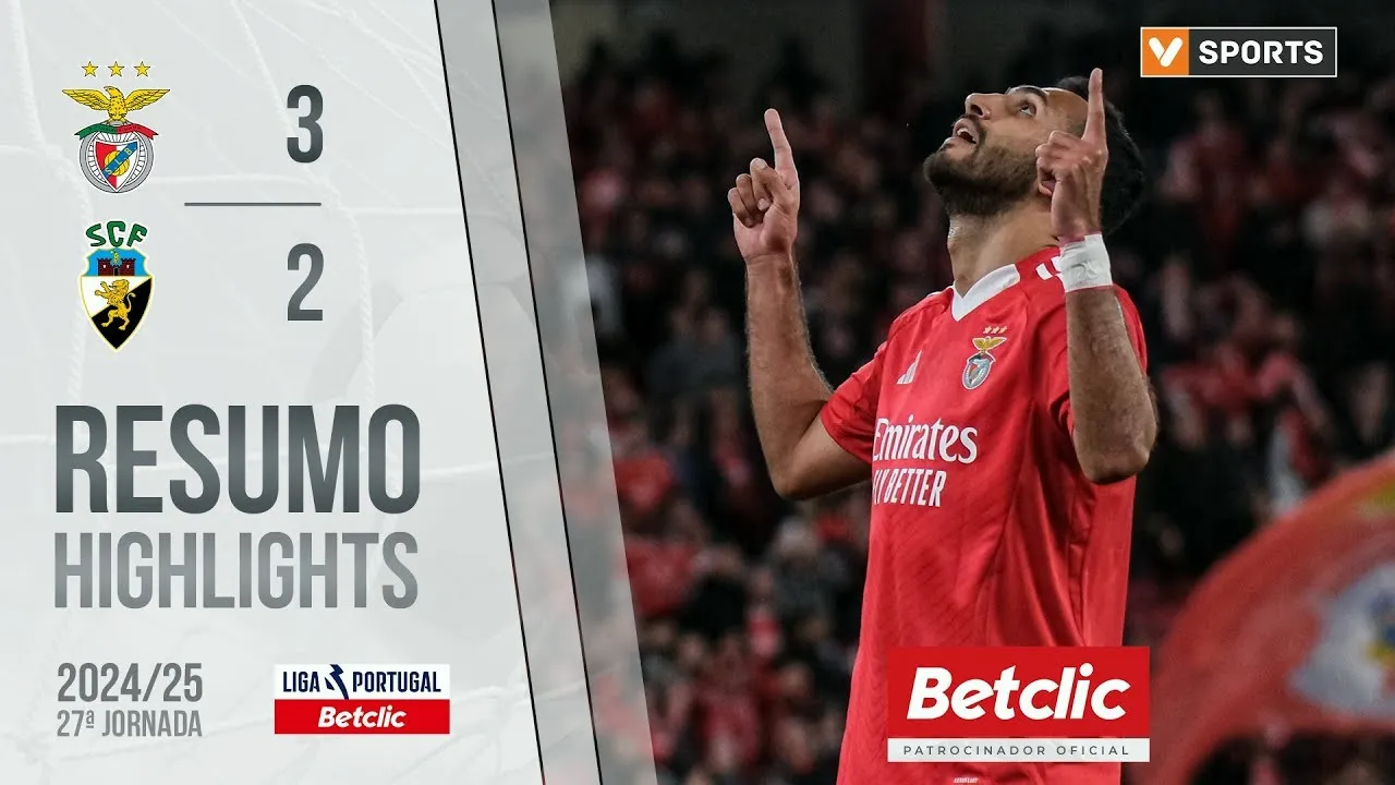ไฮไลท์ฟุตบอลเบนฟิก้าบุกชนะฟาเรนเซ่ 3-2 ลีกาโปรตุเกส 03/04/2568 เกมมันเดือดจากลีซูกับบาเยิร์นจบสวย