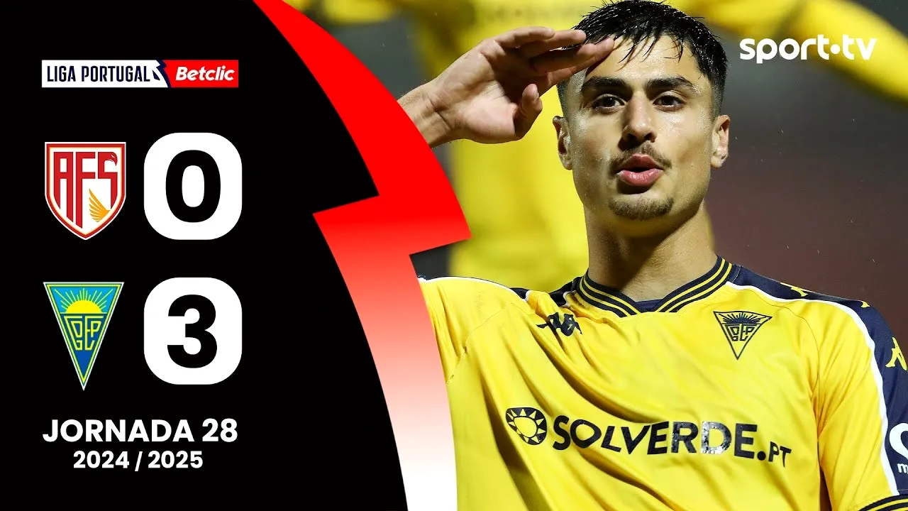 ไฮไลท์บอล 5 เมษายน 2568 เอวีเอส ฟูเตโบล พ่ายคาบ้าน 0-3 เอสโตริล ศึกโปรตุเกสลีกา ซาเกรส ฤดูกาลล่าสุดทาง liveball2567.com