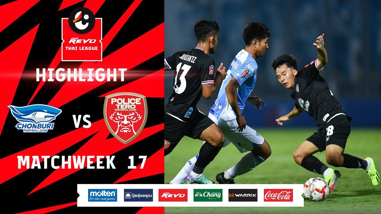 ไฮไลท์ฟุตบอลวันที่ 15 กุมภาพันธ์ 2567 ชลบุรี เอฟซี ถล่ม โปลิศ เทโร เอฟซี 4-2 ในศึกรีโว่ ไทยลีก สุดเดือด liveball2567.com