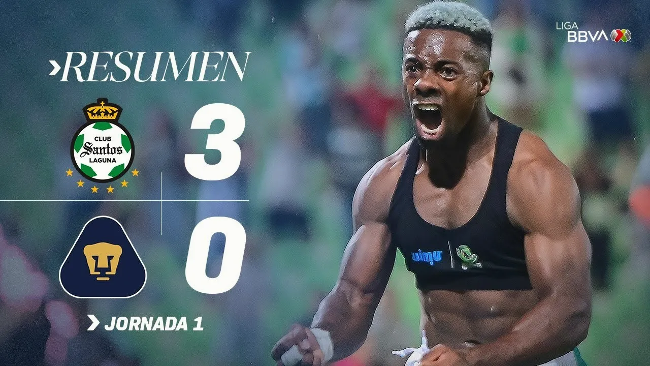 ไฮไลท์บอล ซานโตส ลากูน่า ชนะขาด พูมาส ยูนัม 3-0 ในศึกเม็กซิโก พรีเมร่า ดิวิชั่น 13/07/2568