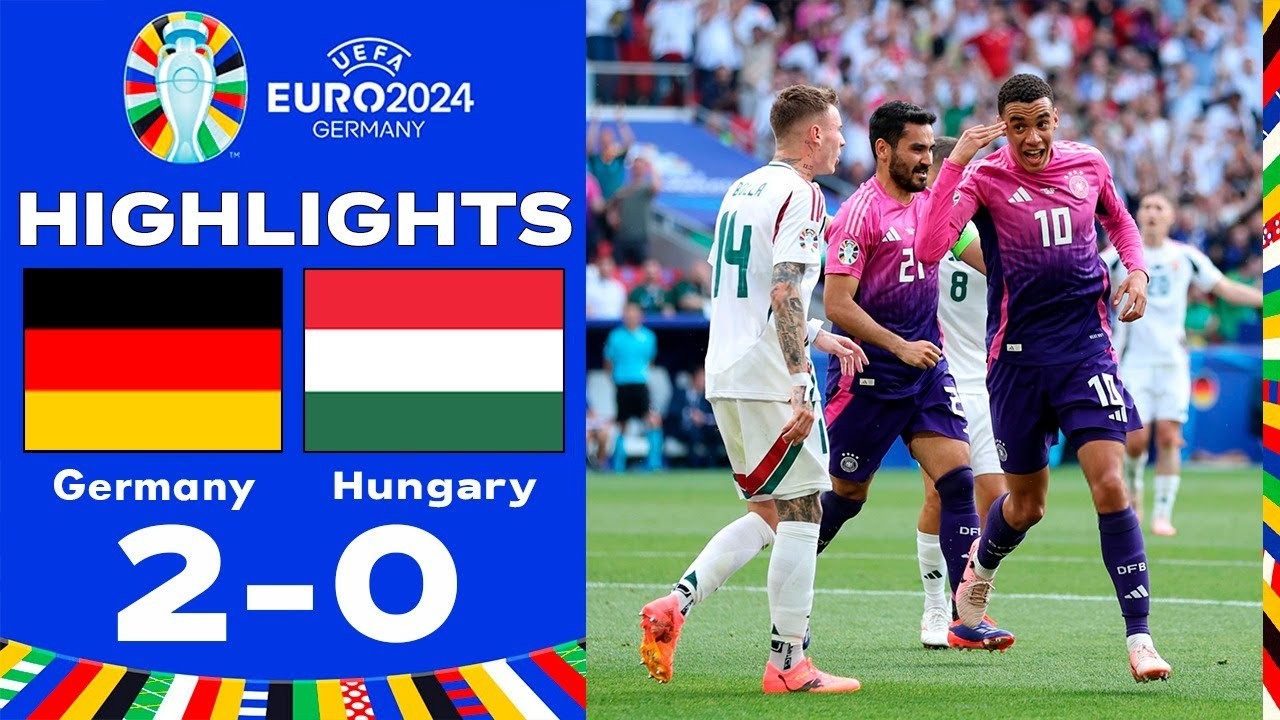 ไฮไลท์ฟุตบอลยูโร 2024 เยอรมัน 2-0 ฮังการี่ วันที่ 20 มิถุนายน 2567 จัดเต็มชัยชนะเจ้าถิ่น