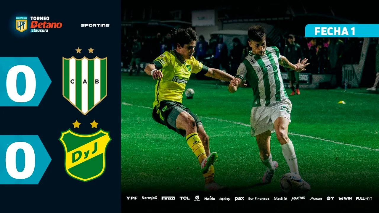 บานฟิลด์เจ๊าเดเฟนซาวายจัสติเชียไร้สกอร์ 0-0 อาร์เจนติน่าพรีเมียร์ดิวิชั่น 2025 ไฮไลท์ฟุตบอล 15/07/2568