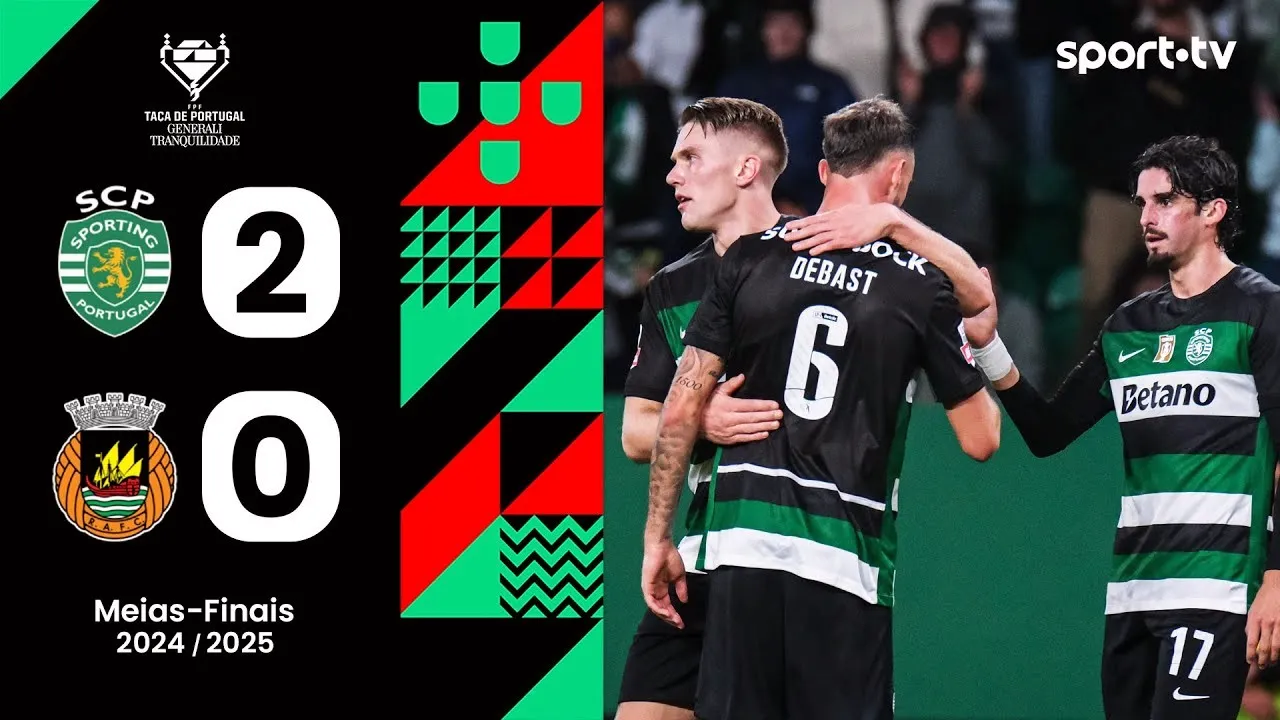 ไฮไลท์ฟุตบอล โปรตุเกส คัพ 2025 สปอร์ติ้ง ลิสบอน ถล่ม ริโอ อาฟ 2-0 ในวันที่ 4 เมษายน 2568 ที่เว็บ liveball2567.com