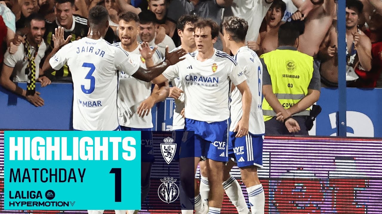 ไฮไลท์ฟุตบอลอาเดลานเต้สเปน เรอัล ซาราโกซ่า เปิดบ้านเฉือนชนะ บียาร์เรอัล บี 2-0 เก็บสามแต้มสำคัญในลีก