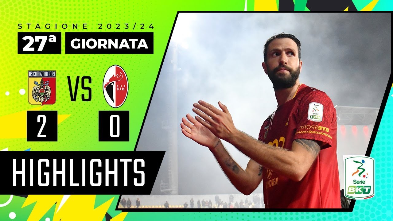 ไฮไลท์ฟุตบอล คาตันซาโร่ 2-0 บารี่ ศึกเซเรียบี อิตาลี ฤดูกาล 2023/24 วันที่ 28 กุมภาพันธ์ 2567