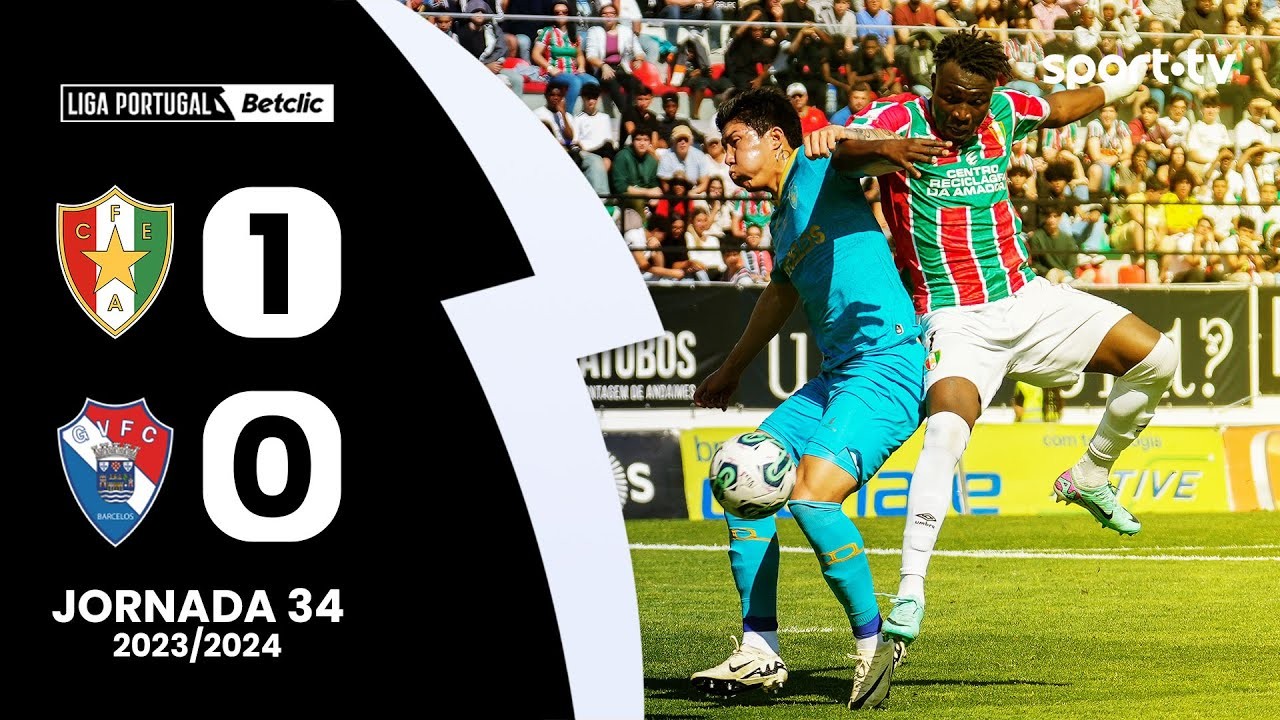 ไฮไลท์ฟุตบอล 19/05/2567 อมาดอร่า เฉือน กิล วิเซนเต้ 1-0 ลีกา ซาเกรส โปรตุเกส 2024 ลูกเดียว decisive จบเกม