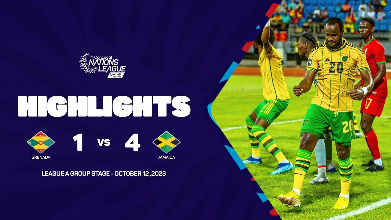 ไฮไลท์ฟุตบอลคอนคาเคฟ เนชั่นลีก 2023 : เกรนาดา พ่ายจาเมก้าขาดลอย 1-4 ในเกมที่จัดขึ้นวันที่ 13/10/2566