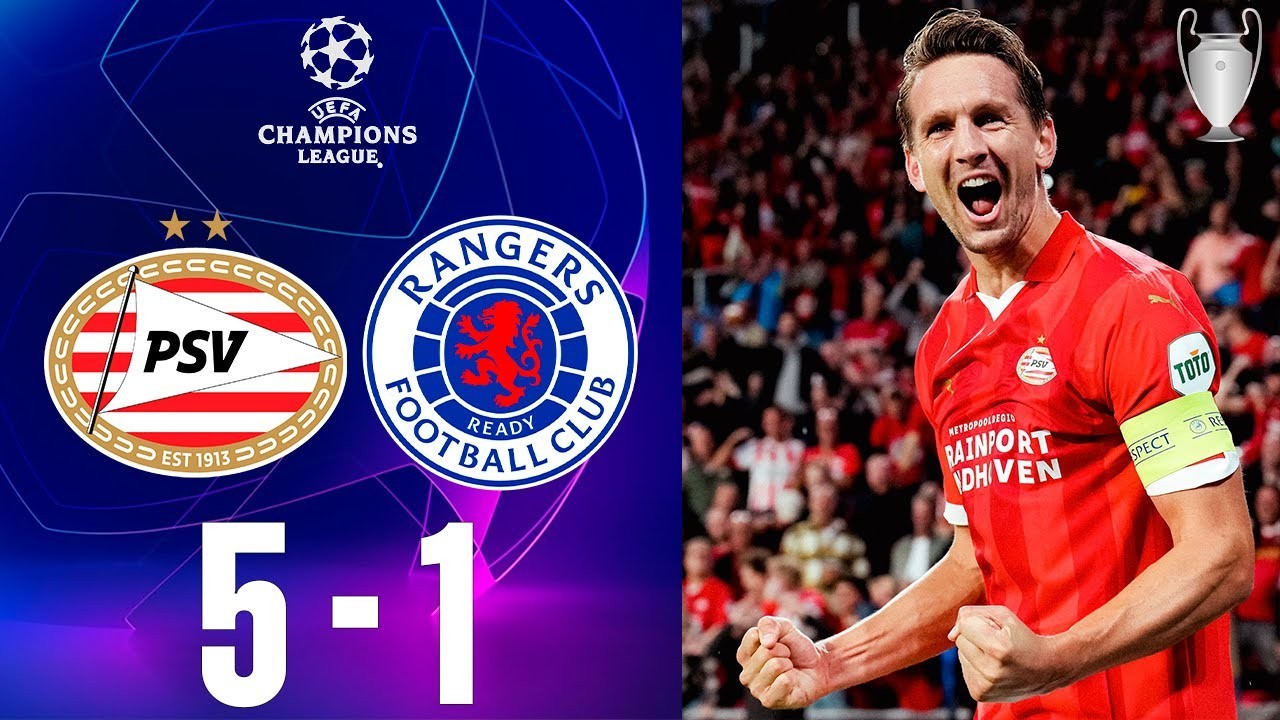 ไลฟ์สด PSV ไอนด์โฮเฟ่น ถล่มชนะ กลาสโกว์ เรนเจอร์ส 5-1 ในศึก ยูฟ่า แชมเปี้ยนส์ ลีก