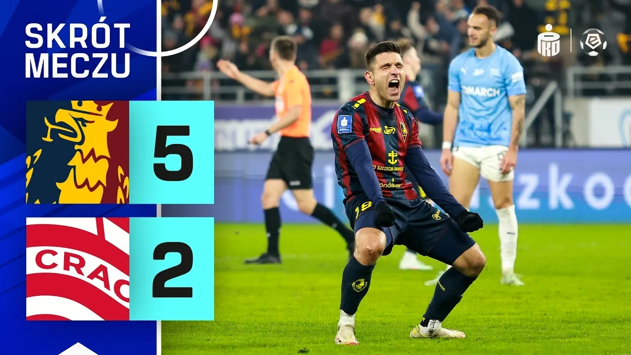 ไฮไลท์ฟุตบอลโปกอนถล่มคราโคเวียคราคอฟ 5-2 ในศึกโปแลนด์เอ็คสตรัคลาซ่า วันที่ 15 มีนาคม 2568 เว็บ liveball2567.com