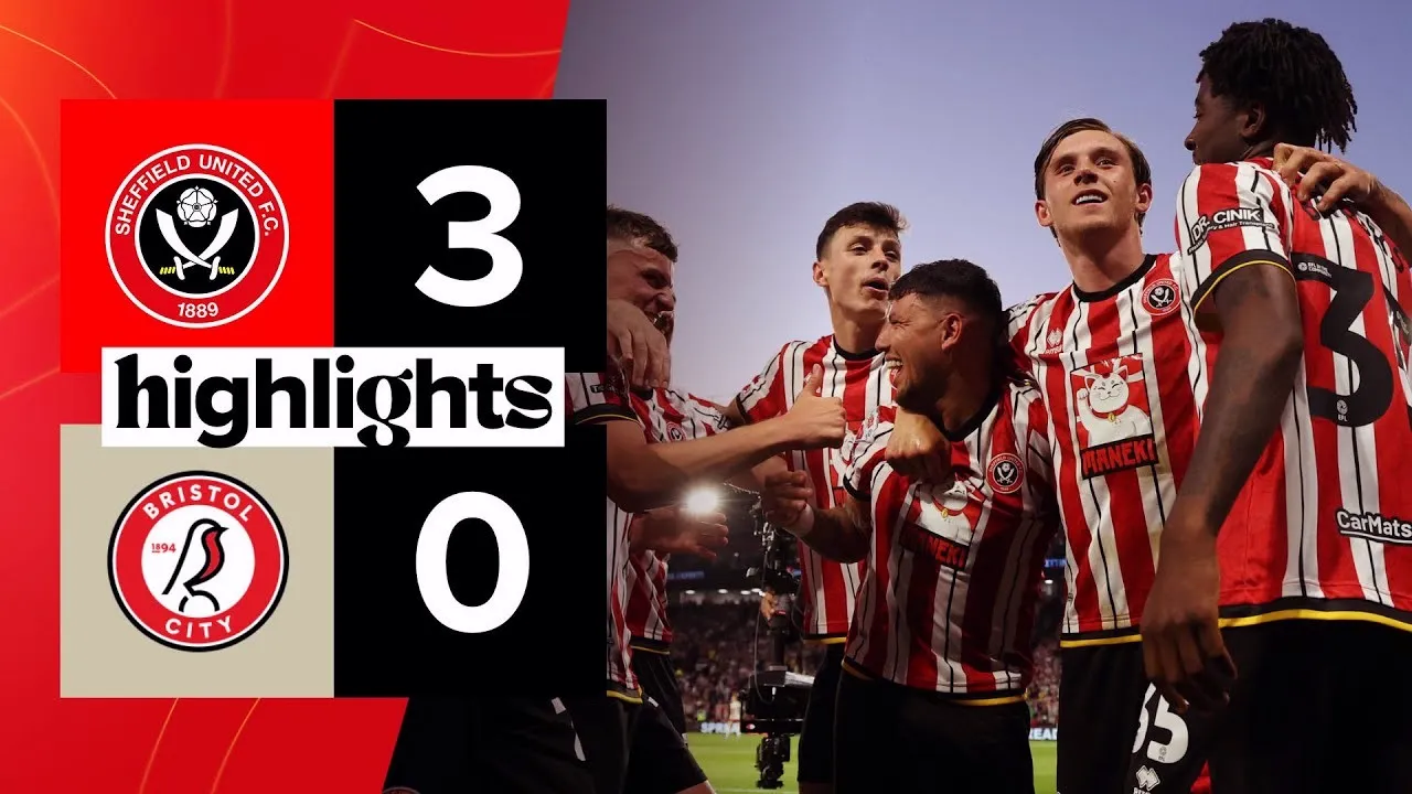 ไฮไลท์บอล เชฟฟิลด์ ยูไนเต็ด ถล่ม บริสตอล ซิตี้ 3-0 ศึกเดอะแชมเปี้ยนส์ชิพ เพลย์ออฟเลื่อนชั้น 13 พฤษภาคม 2568 liveball2567