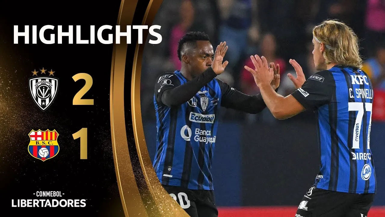 ไลฟ์สดไทย ไฮไลท์บอล อินดิเพนดิเอนเต้ โจเซ่ วาล์เล เฉือน บาร์เซโลน่า เอสซี 2-1 ศึกโคปา ลิเบอร์ตาดอเรส 2025 วันที่ 28/05/2568