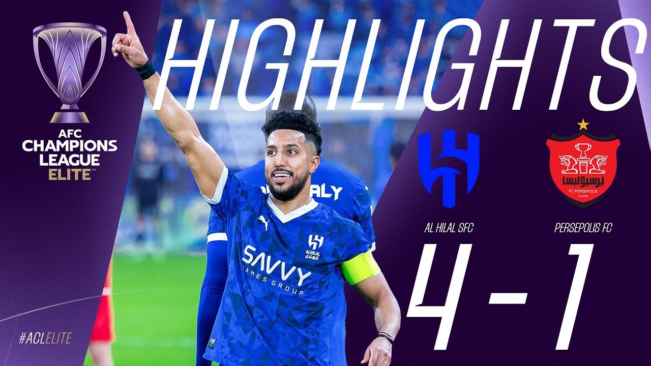 ไฮไลท์ฟุตบอลเอเอฟซี แชมเปี้ยนส์ ลีก อีลิท 2025 อัล ฮิลาล ซาอุฯ ถล่มเพอร์เซโพลิส อิหร่าน 4-1 วันที่ 05/02/2568
