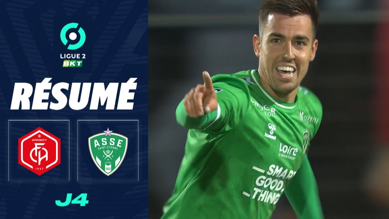 อานซีเจ๊าแซงต์เอเตียน 1-1 ลีกเดอซ์ฝรั่งเศส สมดุลไร้ผู้ชนะในแมตช์นี้