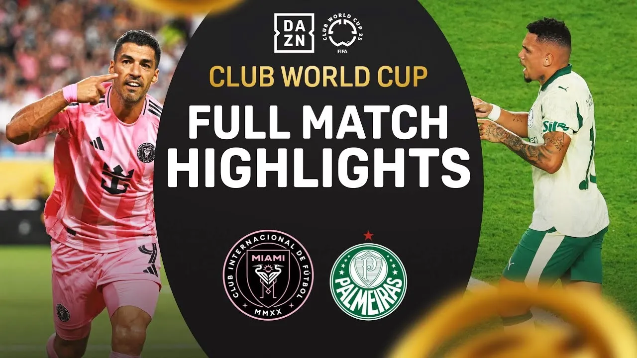 ไฮไลท์ฟุตบอล 24 มิถุนายน 2568 : อินเตอร์ ไมอามี่ ยูเอสเอ เสมอกับพัลไมรัส บราซิล 2-2 ในศึกฟีฟ่า คลับ เวิลด์ คัพ 2025 / 24/06/2568