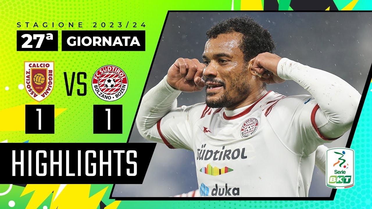 แจกไฮไลท์ฟุตบอล เรจเจียน่า 1-1 ซุดติโรล อัลโต้ เซเรียบี อิตาลี ศึกดวลเสมอจบลงแบบสนุกครบรส 28/02/2567