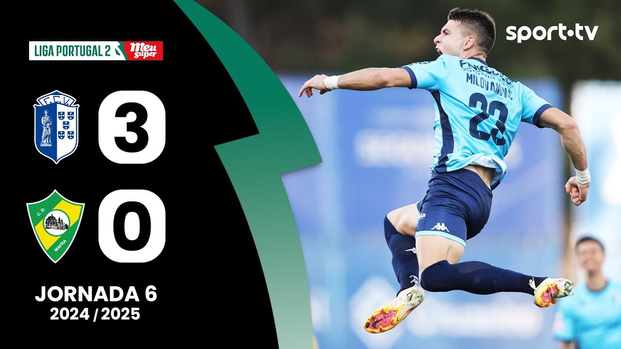 01/10/2567 ไฮไลท์ฟุตบอลโปรตุเกส ดิวิชั่น2 2024 วิเซล่า ถล่ม มาฟรา 3-0 ศึกบอลลีกพระรอง