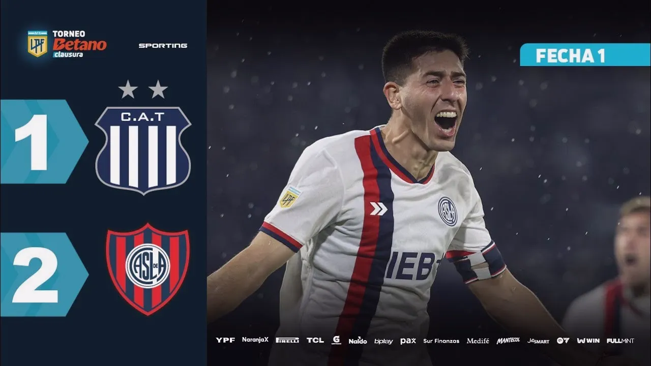 เรียบเรียงใหม่ ไฮไลท์บอล อาร์เจนติน่า พรีเมียร์ ดิวิชั่น ทัลเลเรสแพ้ซานลอเรนโซ่ 1-2 วันที่ 12/07/2568 ที่ liveball2567.com