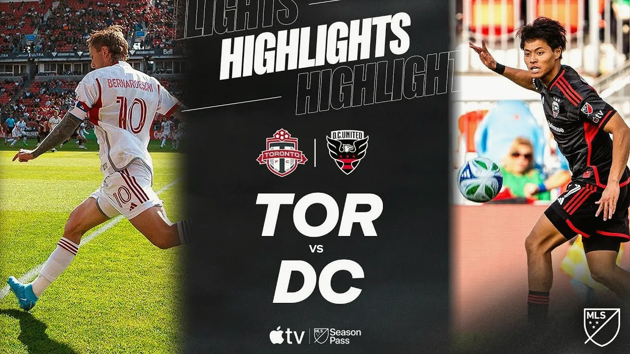 ปิดฉากศึก MLS 11/05/2568 โตรอนโต้ เอฟซี เปิดบ้านทุบดีซี ยูไนเต็ด 2-0 ยำใหญ่เก็บสามแต้ม