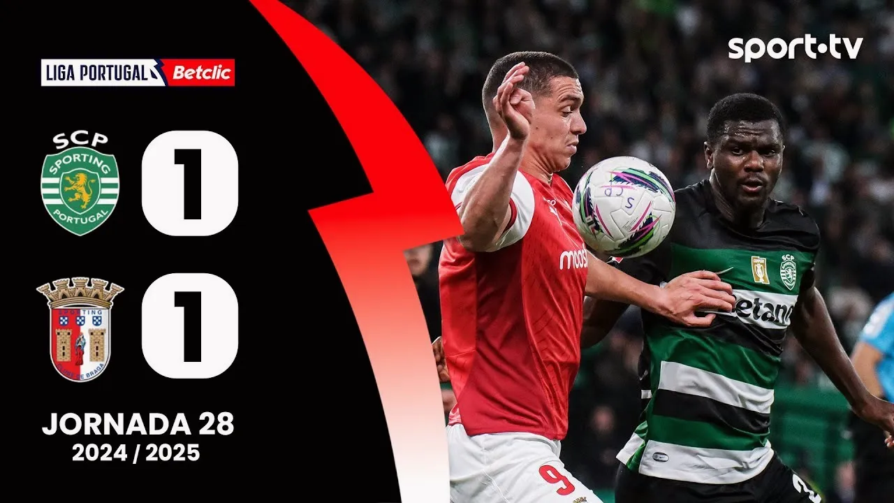 ไฮไลท์บอลเด็ด สปอร์ติ้ง ลิสบอน เสมอ สปอร์ติ้ง บราก้า 1-1 ลีกโปรตุเกส 08/04/2568 ลุ้นหนักครบทุกจังหวะ ลีกา ซาเกรส liveball2567