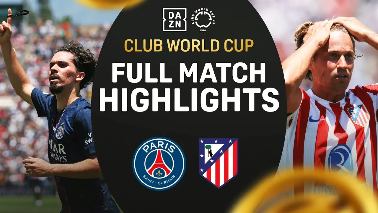 ไฮไลท์ฟุตบอล FIFA Club World Cup 2025 ปารีส แซงต์ แชร์กแมง (ฝรั่งเศส) ถล่ม แอตเลติโก้ มาดริด (สเปน) 4-0 วันที่ 16 มิถุนายน 2568