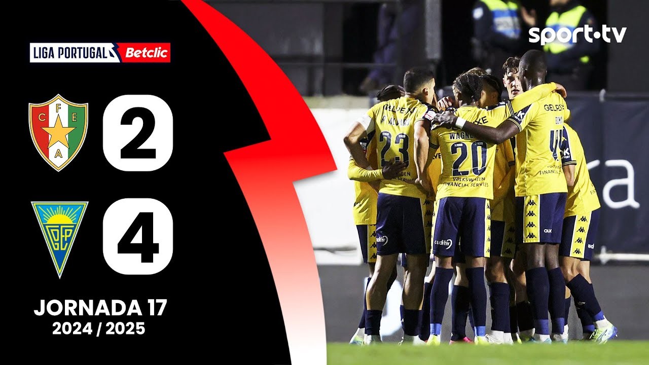 ดูไฮไลท์ 6 มกราคม 2568 ลีกา ซาเกรส โปรตุเกส: อมาดอร่า 2-4 เอสโตริล ยิงกระจุย 6 ประตูเดือด 06/01/2568