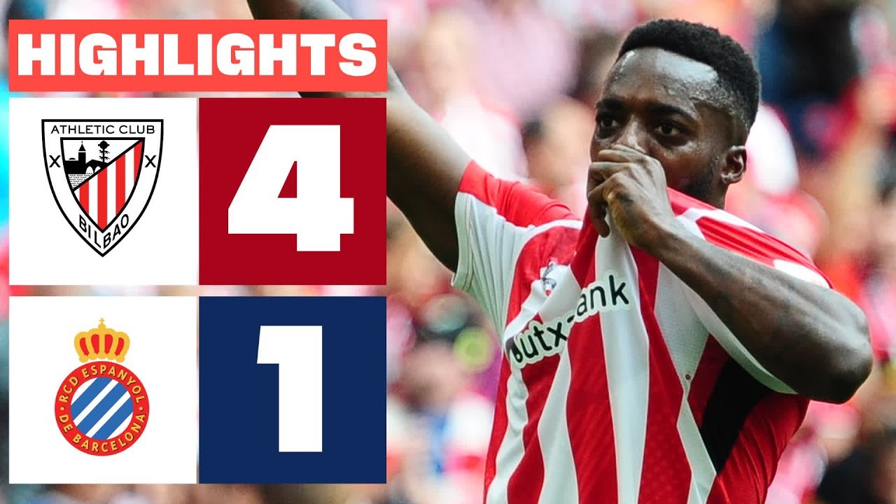 20/10/2567 ลาลีก้าสเปนเดือด! แอธเลติก บิลเบา ถล่มเอสปันญ่อล 4-1 สกอร์ขาดลอยในเกมสุดมันบน liveball2567