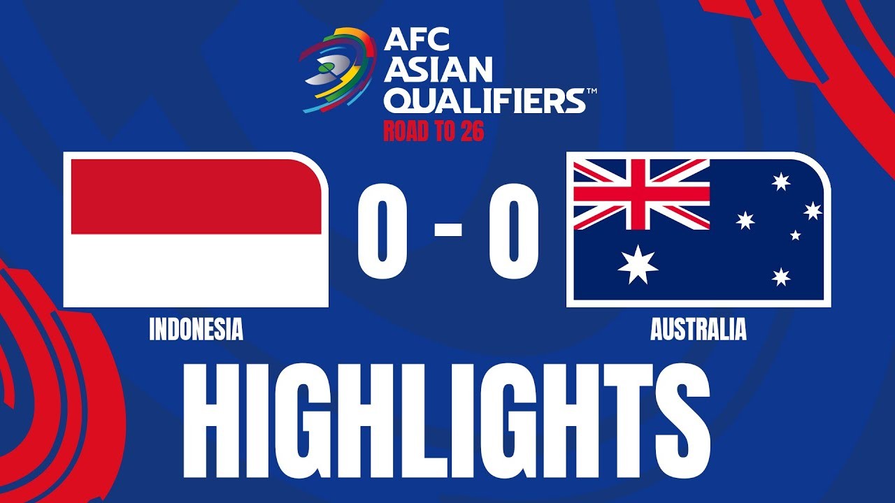ไฮไลท์ฟุตบอลโลกคัดเลือกโซนเอเชีย อินโดนีเซียเสมอออสเตรเลีย0-0 วันที่11กันยายน2567 ชมคลิปที่liveball2567.com