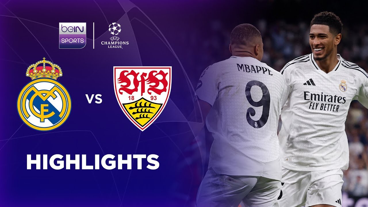 ไฮไลท์ฟุตบอลยูฟ่าแชมเปี้ยนส์ลีกรอบแบ่งกลุ่ม 2024 เรอัลมาดริด ชนะสตุ๊ตการ์ต 3-1 วันที่ 18 กันยายน 2567