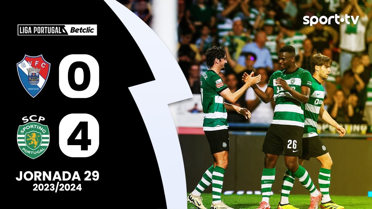 คืนนี้ 13 เมษายน 2567 ไฮไลท์เด็ด ลีกา ซาเกรส โปรตุเกส กิล วิเซนเต้ พ่ายคาบ้าน สปอร์ติ้ง ลิสบอน ถล่มขาด 0-4 ทาง liveball2567.com