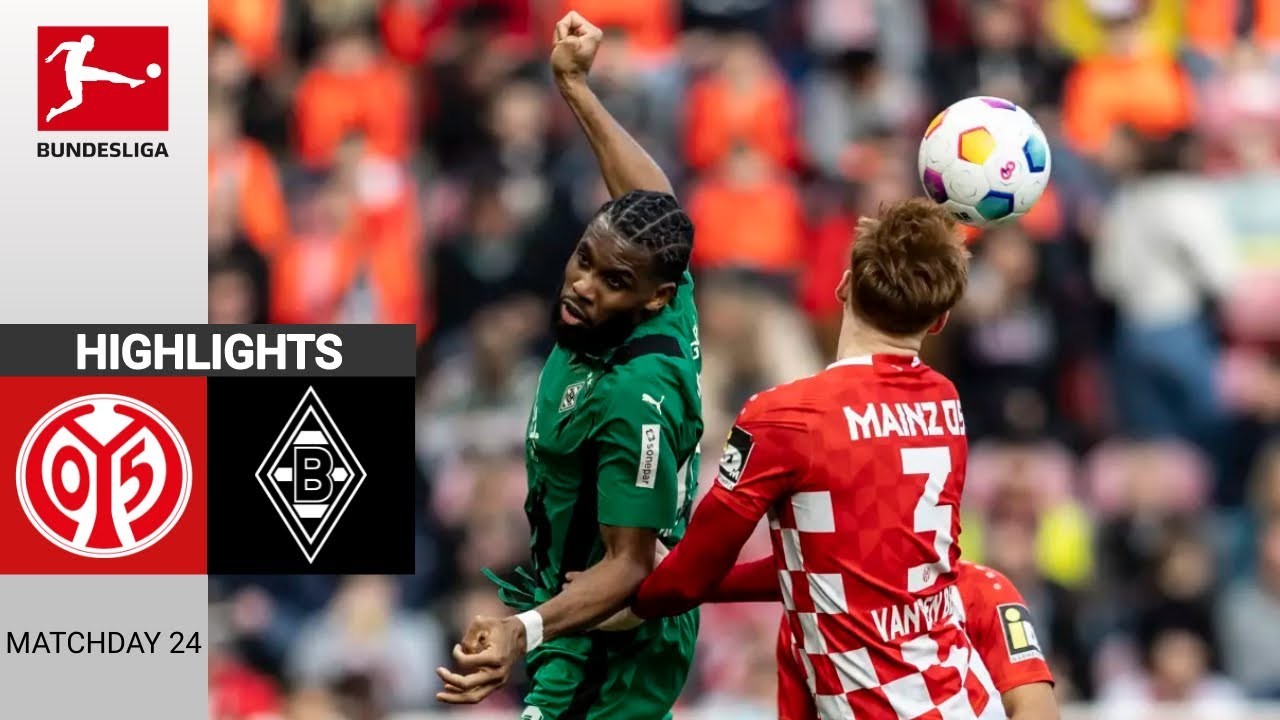 คลิปไฮไลท์บุนเดสลีก้าเยอรมัน 03/03/2567 ไมนซ์เปิดบ้านเสมอมึนเช่นกลัดบัค 1-1 สุดมันส์