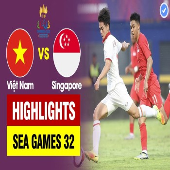 ไฮไลท์ฟุตบอลชายซีเกมส์ 2023 เวียดนามบุกชนะสิงคโปร์ขาดลอย 3-1 สดจากสนาม liveball2567.com