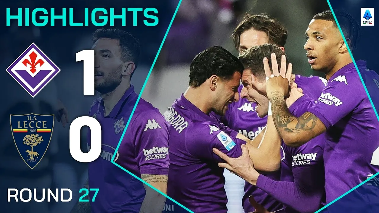 ไฮไลท์ฟุตบอลกัลโช่เซเรียอาอิตาลี 2025 ฟิออเรนติน่า 1-0 เลชเช่ ประจำวันที่ 1 มีนาคม 2568