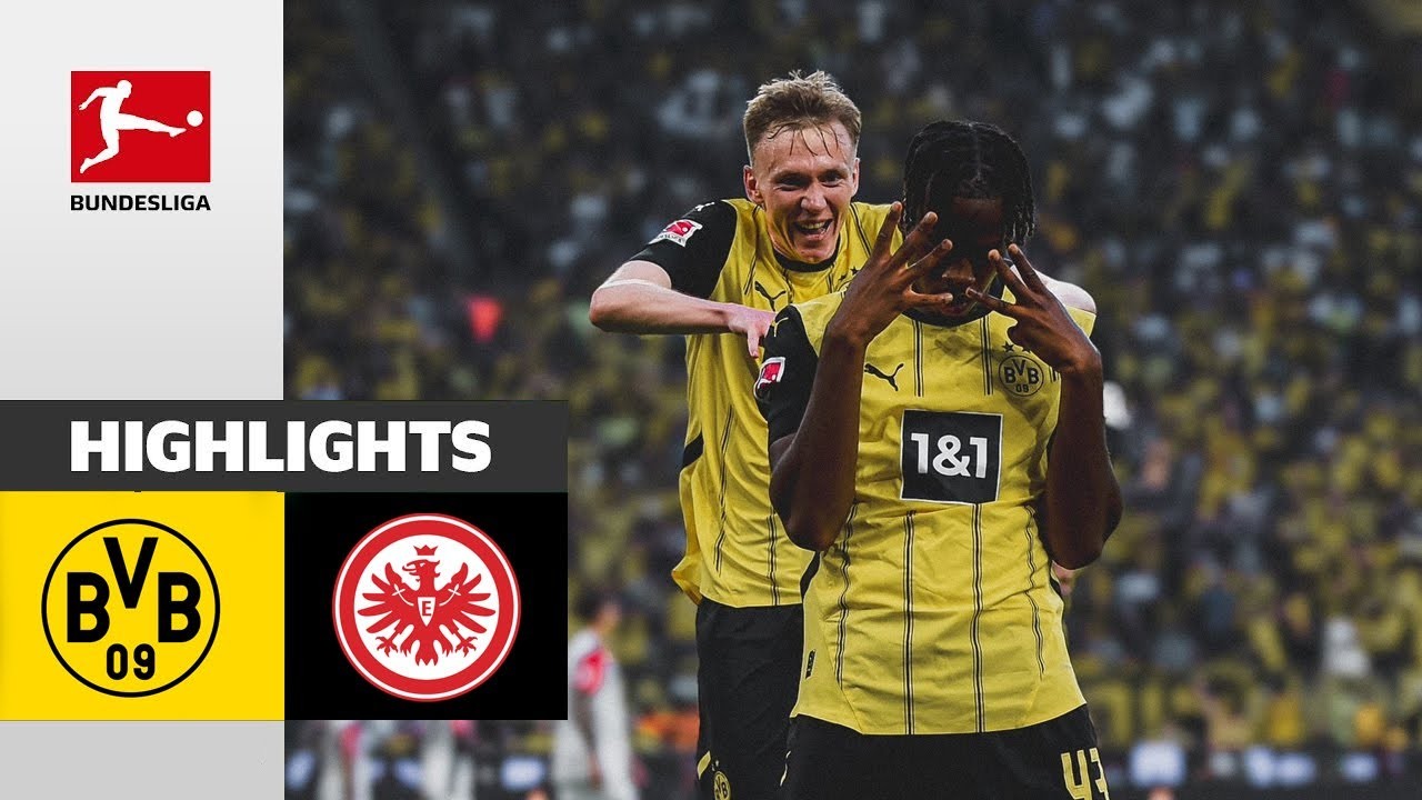ไฮไลท์ฟุตบอล บุนเดสลีก้า เยอรมัน 25/08/2567 โบรุสเซีย ดอร์ทมุนด์ 2-0 ไอน์ทรัค แฟร้งค์เฟิร์ต เก็บสามแต้มประเดิมสนาม