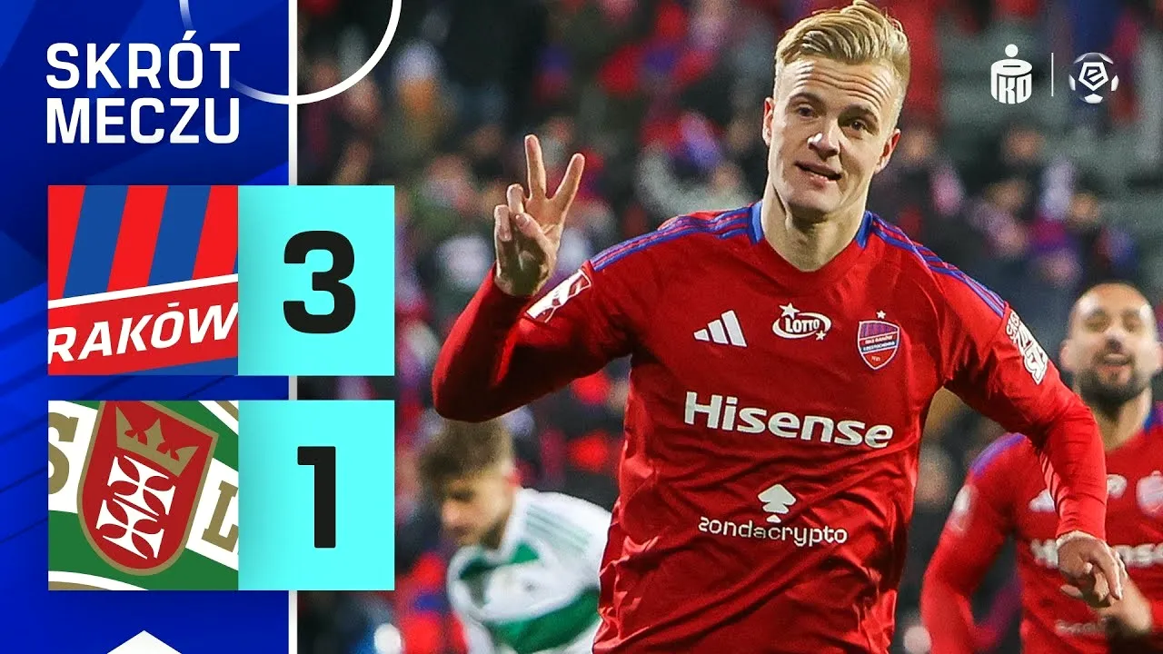 ไฮไลท์ฟุตบอล รากูฟว์ เชสโตว์ฮาวา ถล่ม เลเชีย กอเดนซ์ 3-1 โปแลนด์ เอ็คสตรัคลาซ่า 2025 วันที่ 4 มีนาคม 2568 จาก liveball2567.com