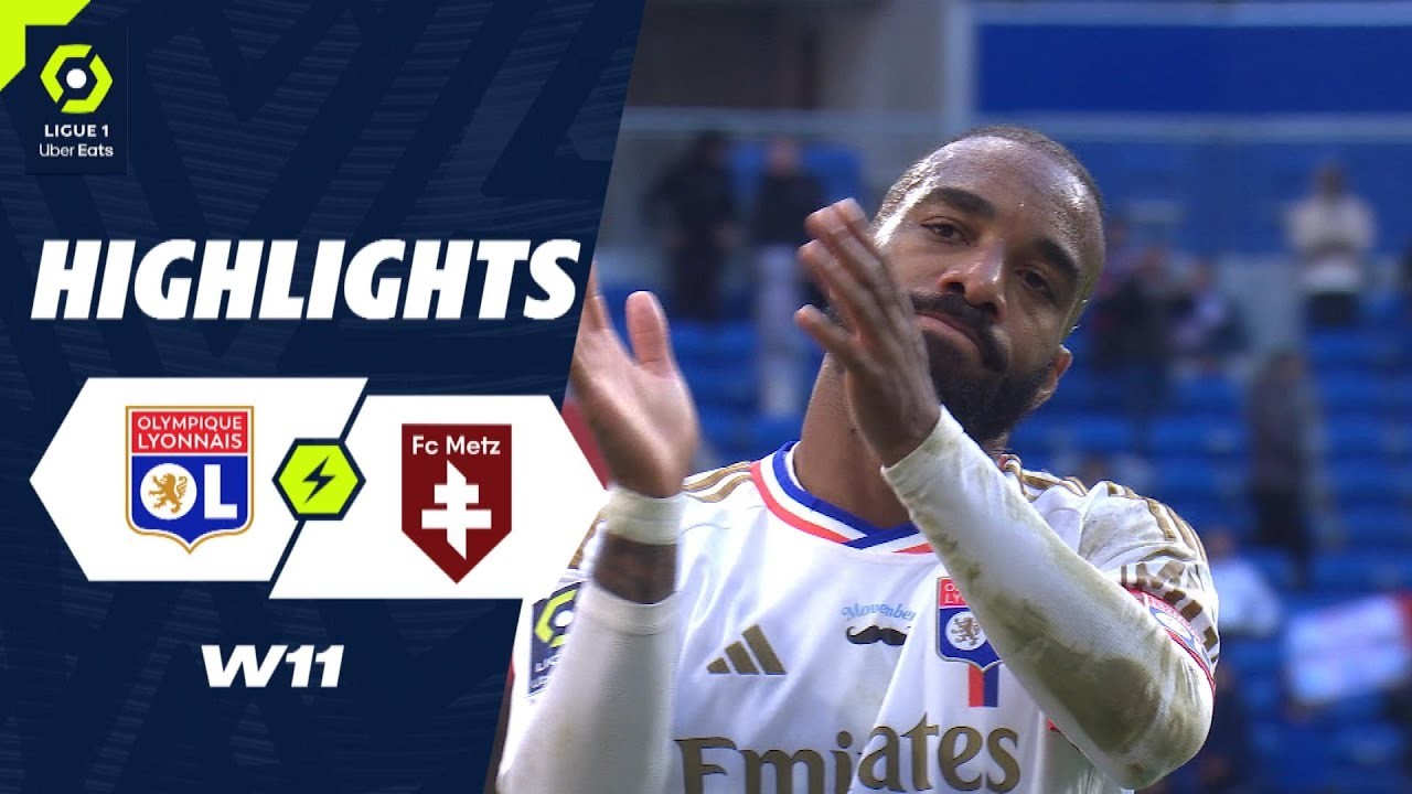 6 พฤศจิกายน 2566 ไล่ตีเสมอท้ายเกม! โอลิมปิก ลียง เปิดบ้านเจ๊าเม็ตซ์ 1-1 ลีกเอิง ฝรั่งเศส 2023/24 ที่ liveball2567