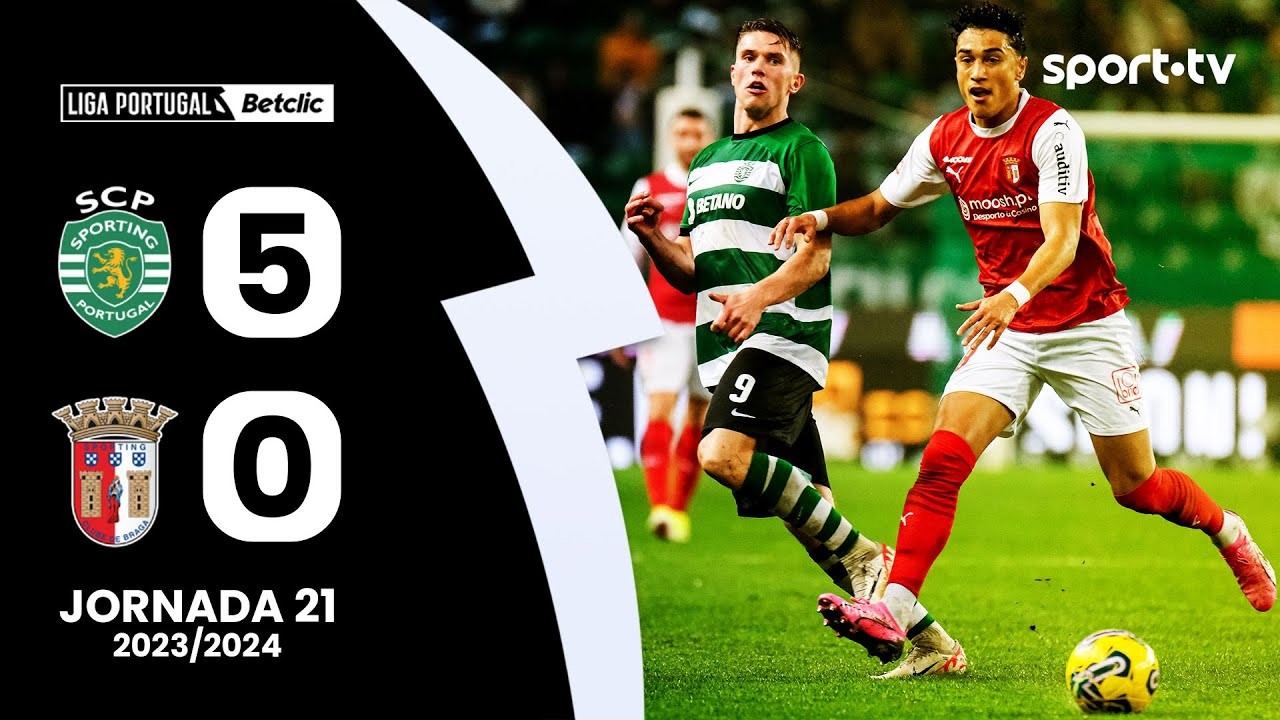 ลีกา ซาเกรส โปรตุเกส 12/02/2567 รวมไฮไลท์บอล สปอร์ติ้ง ลิสบอน 5-0 ชนะสปอร์ติ้ง บราก้า ทีมเจ้าบ้านโชว์ฟอร์มเด็ดยำคู่แข่งขาดลอย