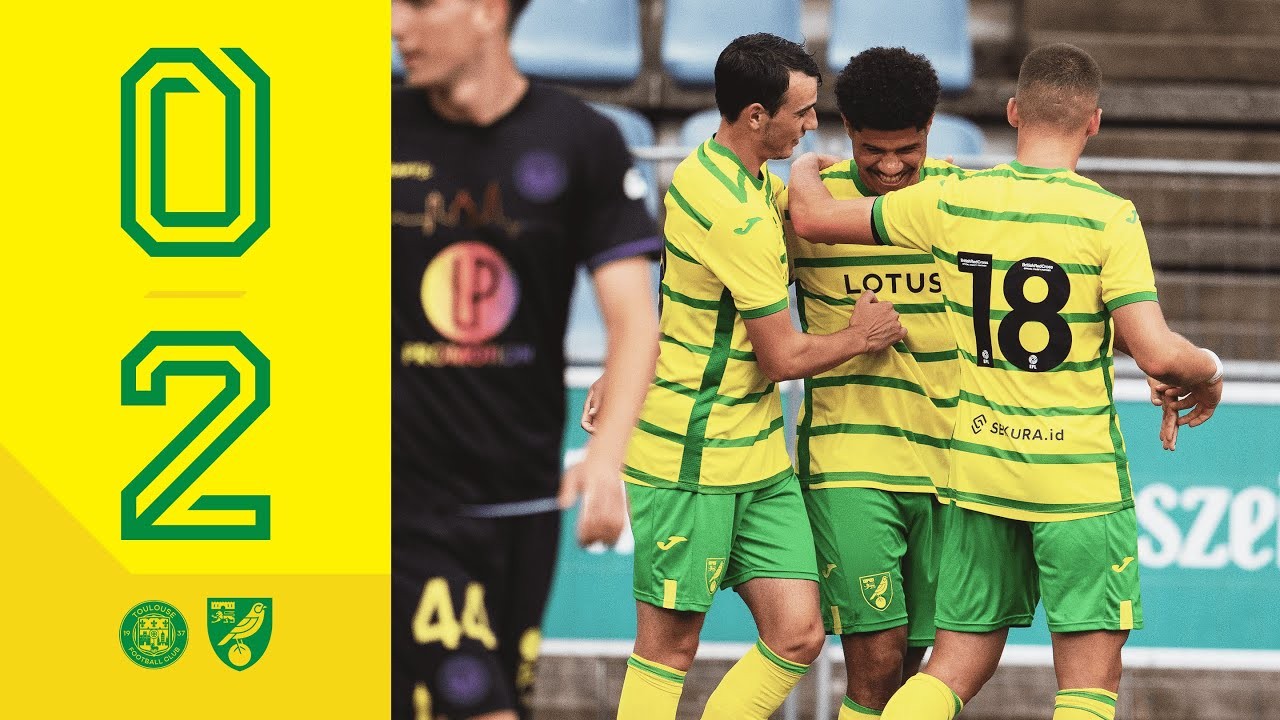 ไฮไลท์ฟุตบอลนัดกระชับมิตรสโมสร นอริช ซิตี้ เปิดบ้านเอาชนะ ตูลูส ไปได้ 2-0 เก็บชัยชนะสำคัญด้วยผลงานของทีมเจ้าถิ่น