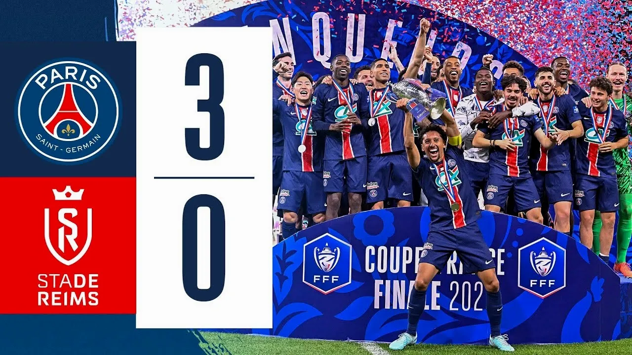 ไฮไลท์สด 25/05/2568 ปารีส แซงต์ แชร์กแมง สวยทุบแร็งส์ 3-0 ผงาดแชมป์เฟร้นช์ คัพฝรั่งเศสรอบชิงชนะเลิศ