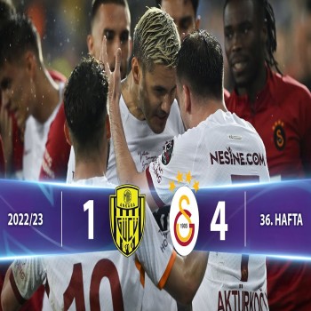 ไฮไลท์ฟุตบอลตุรกี ซุปเปอร์ลีก 2022/23 อันคารากูคู บุกมาแพ้กาลาตาซาราย 1-4 เกมเดือดไม่พลาดชม