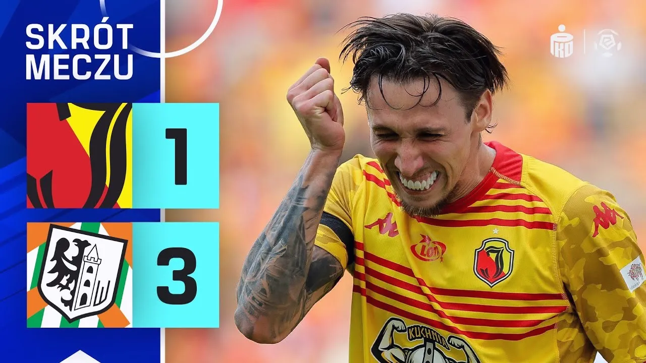 ไฮไลท์ฟุตบอล 22 เมษายน 2568 จาเกียลโลเนีย เปิดบ้านพ่าย ซาเกลบี้ ลูบิน 1-3 ศึกโปแลนด์ เอ็คสตรัคลาซ่า 2025