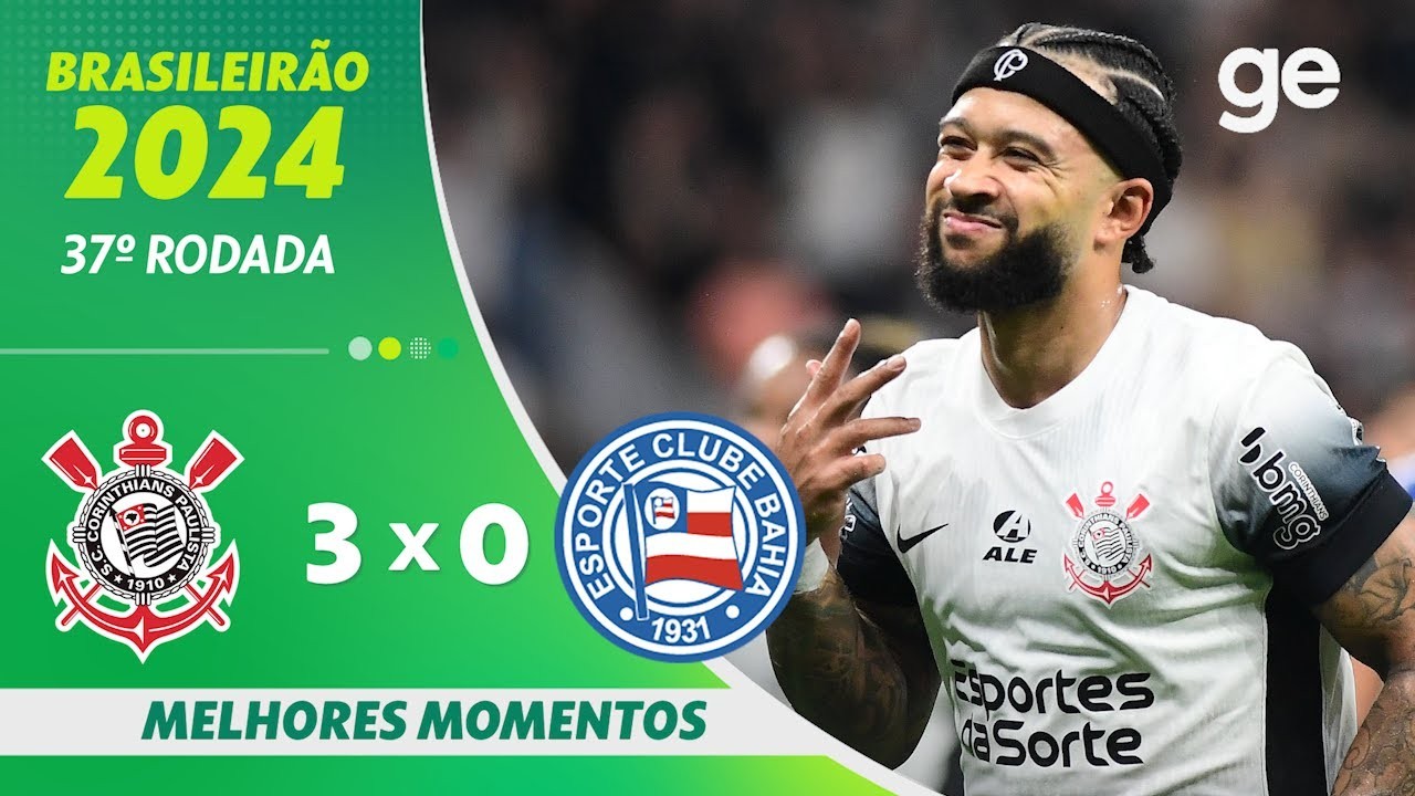 ล่าสุด 4 ธันวาคม 2567 ไฮไลท์บอล โครินเธียนส์ถล่มบาเฮีย บีเอ 3-0 ศึกบราซิล ซีรี่ย์เอ 2024 สดมันส์จาก liveball2567