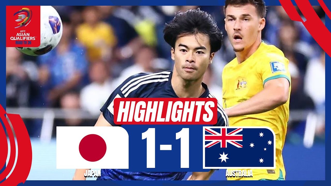 ไฮไลท์ฟุตบอล ญี่ปุ่นเสมอออสเตรเลีย 1-1 ศึกฟุตบอลโลก2024 รอบคัดเลือกโซนเอเชีย 16/10/2567